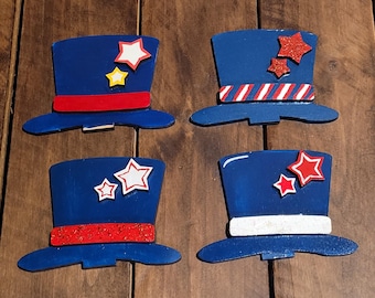 Interchangeable Shelf Sitter Hat - 4th of July/Patriotic