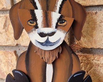 Goat Shelf Sitter | Hand Painted Wooden Decor | Interchangeable Hat Home Decoration
