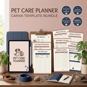 Pet Care Planner | Puppy Tracker, Dog Essentials (Digital Download)