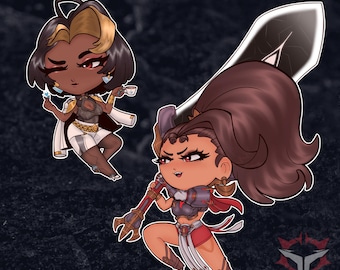 Overwatch | Domina & Vendetta 3" Stickers
