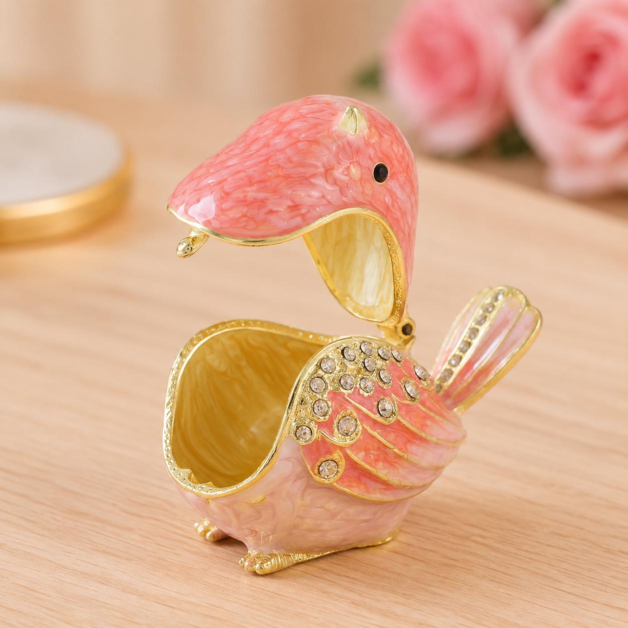 Vintage Bird Trinket Box - Etsy