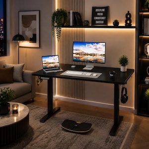Electric Standing Desk: Adjustable Height Sit-Stand Workstation with Memory Settings