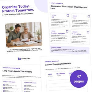 Printable Family Readiness Guide for Aging Parents