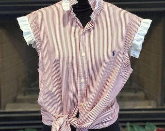 Upcycled Rüschenkragen Shirt |  Fräulein Amy