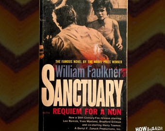 William Falkner "Sanctuary" "Requiem for a Nun" Vintage (1961) Paperback Mass Market Signet Classic
