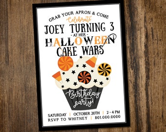 Halloween Birthday Invitation