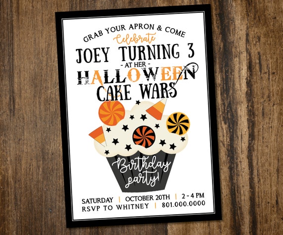 Halloween Birthday Invitation