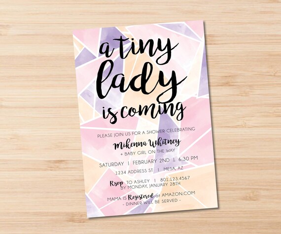 Geometric Baby Shower Invitation