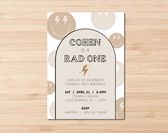 RAD ONE Birthday Invitation