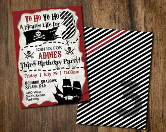 Pirate Birthday Party Invite