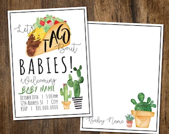 Taco Bout Babies Shower Invitation