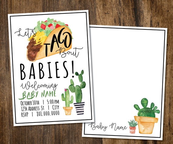 Taco Bout Babies Shower Invitation