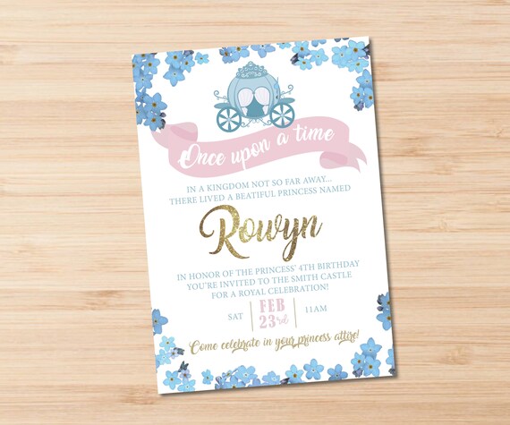 Princess Birthday Invitation