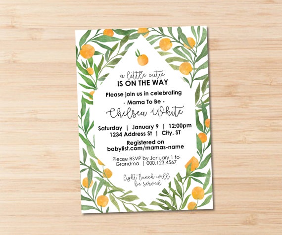 Little Cutie Baby shower Invitation