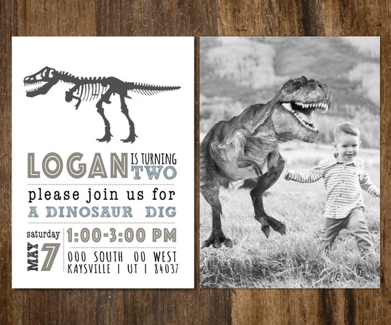 Dinosaur Birthday Invitation