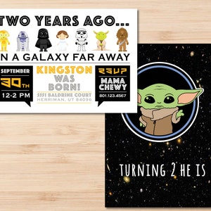 Star Wars Theme Birthday party Invitation