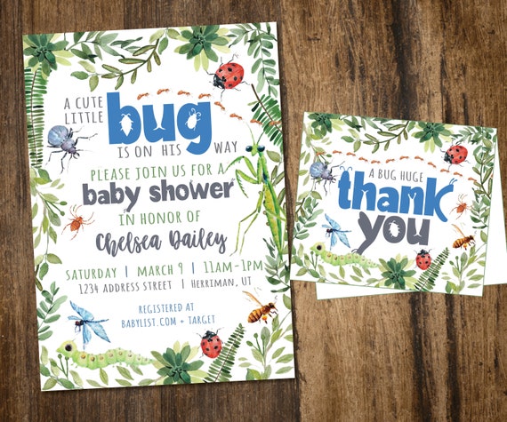 BUG Baby Shower Invitation
