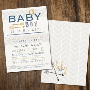 Arrow Baby Shower Invitation image 1