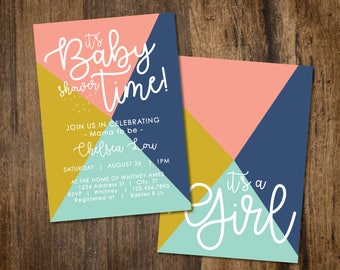 Baby Time! Shower Invitation