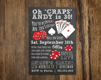 Casino Party Invitation