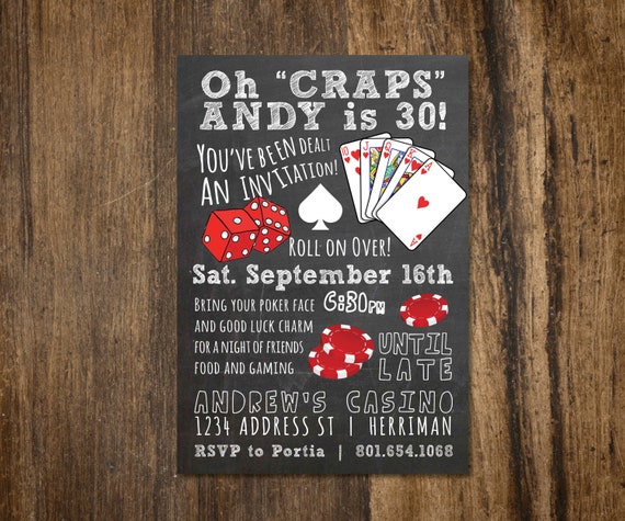 Casino Party Invitation
