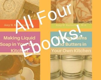 4 Easy Soapmaking and Body Butter eBooks soap making recipes making soap at home making body butter making lip balm