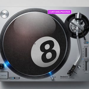 8 Ball Pool Street Vibes Cool 12" DJ Vinylskiva Slipmatta Skivspelare Slipmatta