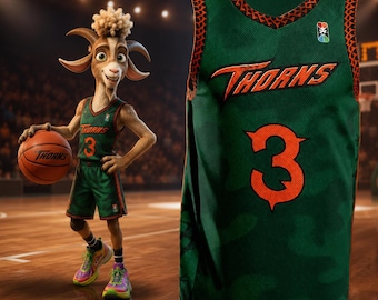 GOAT Movie Characters Basketball T-Shirt, Funny Cartoon Graphic Tee, Birthday Gift for Fans