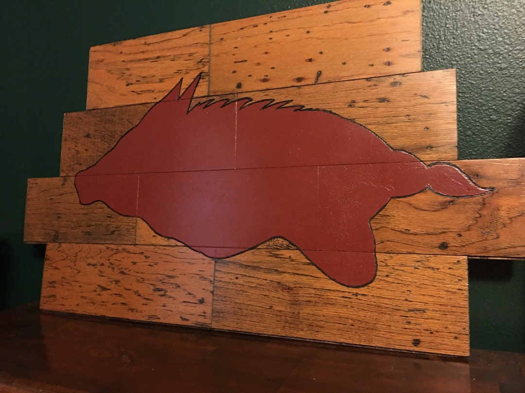 Razorbacks Wooden Wall Hanging - Etsy