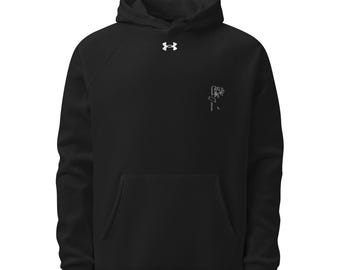 Sudadera con capucha de felpa Under Armour Rival para hombre con bordado de girasol muerto / 1379757