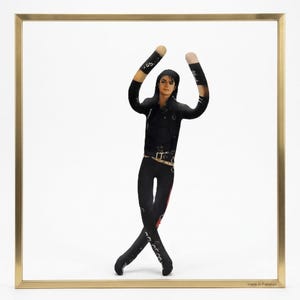 Michael Jackson Plüschpuppe, bewegliche MJ Cosplay-Requisite, Zimmerdekoration für den King of Pop, biegsame Actionfigur, einzigartiges Geschenk für Musikfans