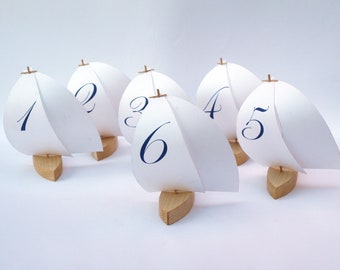 set of 30 sailboats with numbers on sails