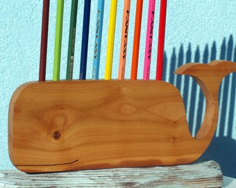 pen holder for desk - whale