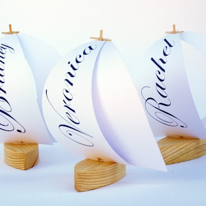Place Cards, Sailboats With Names or Numbers on Sails - Etsy