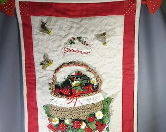 3D Art Story Quilt-Strawberry Picking