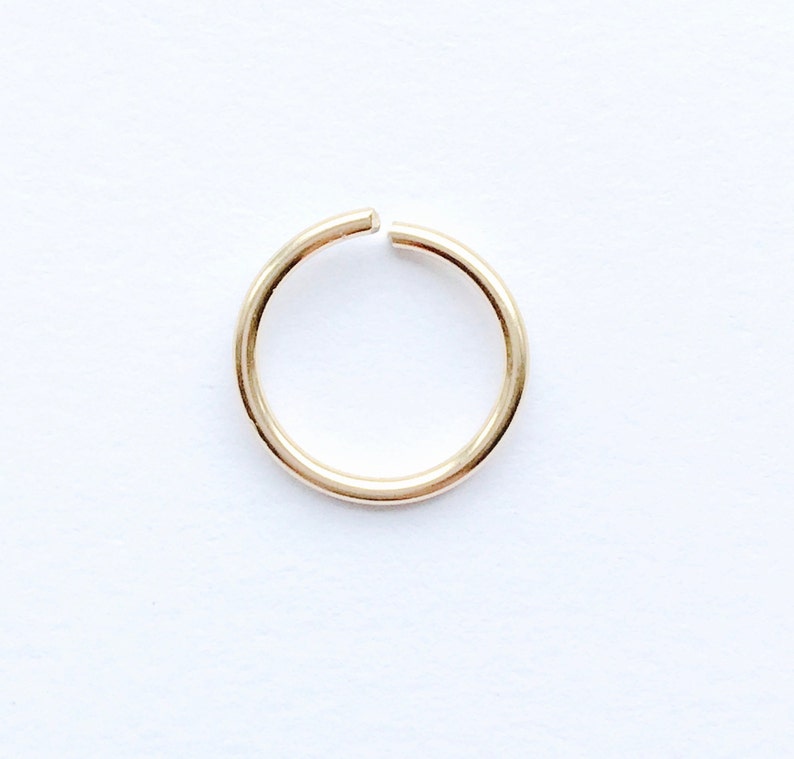 Single 10mm Cartilage Hoop Conch Earring Tiny Gold Hoop Etsy
