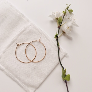 Lightly hammered gold filled hoop earrings, textured hoops, fine hoop earrings, small hoops, big hoops, gold hoops, gold filled jewelry