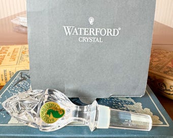 Waterford Crystal Wine Stopper (NIB) Vintage Crystal Wine Stopper, Waterford Crystal, Mint Condition Waterford Crystal #125437 (Acorn)