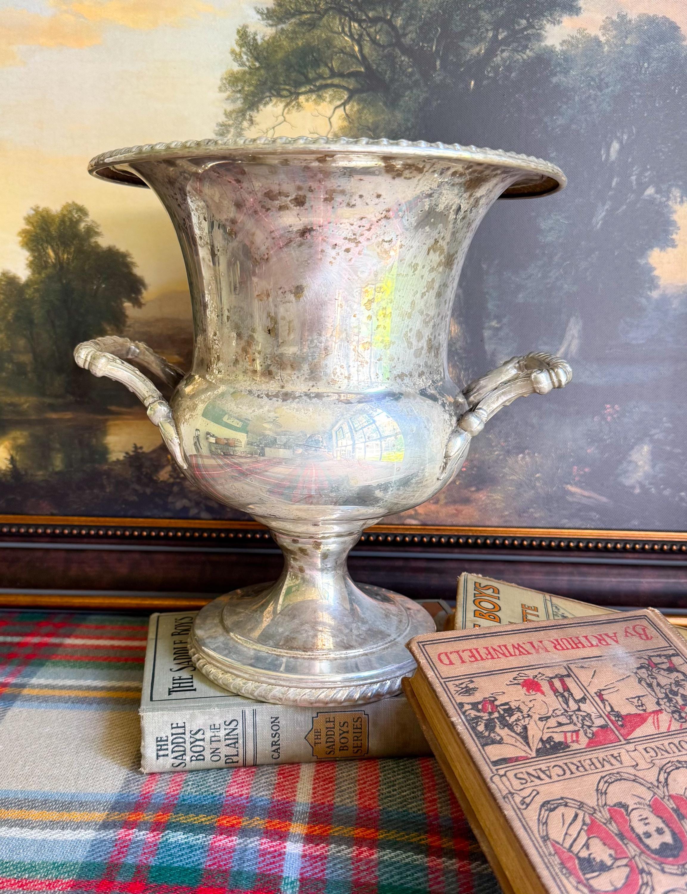Vintage Silver Plated Wine Cooler - Etsy