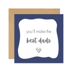 Congrats Baby Card, Expecting Parents Card, New Baby Card for Two Dads, Gay Dads image 1