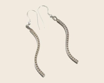 Karen Hill Tribe Sterling Silver Earrings, Artisan Gift for Her