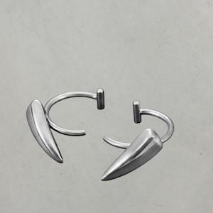925S Vampyrtänder Läppmanschett Smyckenringar, Konstnärlig Icke-piercing Läppring, Ormbett Läppmanschett, Gotiska Smycken i Sterling Silver, Present till Honom