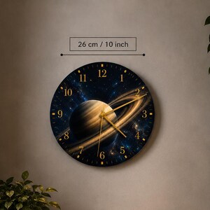 Saturn Wall Clock - Etsy
