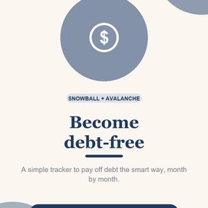Debt Payoff Tracker Spreadsheet, Debt Snowball and Avalanche Planner, Credit Card Payment Log for Google Sheets & Excel, Debt Free image 7