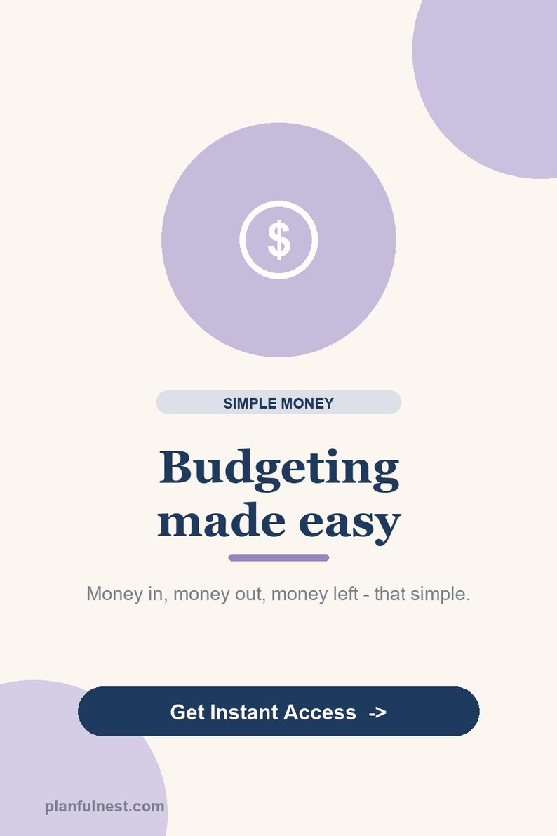 ADHD Budget Tracker Spreadsheet, Simple Visual Finance Planner for Google Sheets image 4