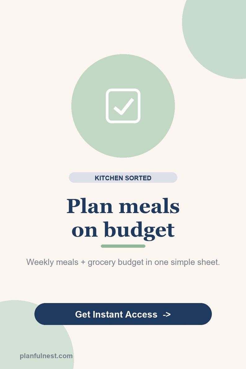 Planilha de Planejamento de Refeições e Orçamento de Compras, Planejamento Semanal e Lista de Compras imagem 4