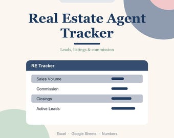 Makler-Tracker-Spreadsheet, Makler-Leads und Makler-Promissionslog
