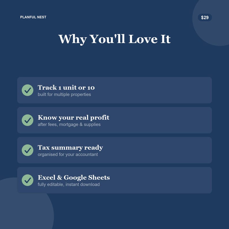 Airbnb & Kurzzeit-Miet-Tracker-Spreadsheet - Multi-Property-Einkommen, Ausgaben, Belegung Bild 4