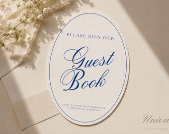 Letrero para el libro de firmas de boda / Letrero elegante para la mesa de bienvenida (Descarga digital)