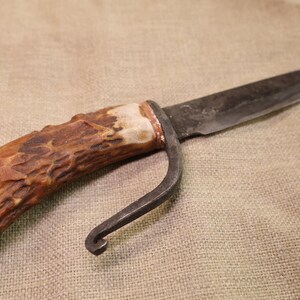 Rustic hand forged knife made from old file by Black Bear Forge image 6